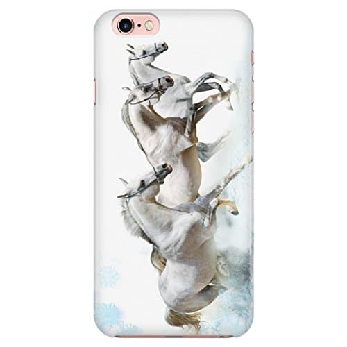 Ground Manners iPhone 6/6s Case Horses Running In Snow Equestrian Design