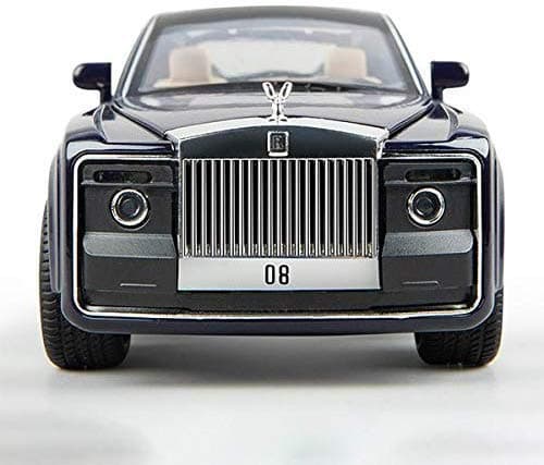HONEY BOO Die Cast 1:24 scale diecast rolls royce sweptail pull back sedan with blinking lights, Multicolour