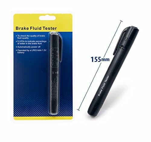Brake Fluid Tester 5 LED Car Vehicle Auto Automotive Testing Tool for DOT3/DOT4 without battery