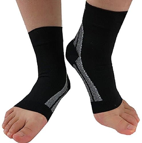 Support Socks - Provides Achilles Tendon Support , Plantar Fasciitis Support , Arch Support and Arch Pain Relief - Medical Grade (Pair) Medium