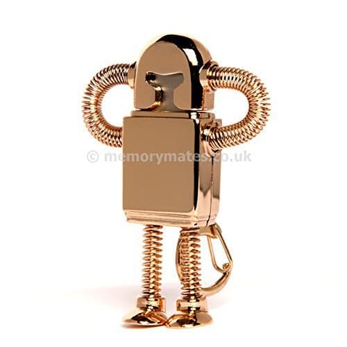 8GB Bendy Robot (Gold) USB Flash Drive/Memory Stick/Pen/Gift/Present