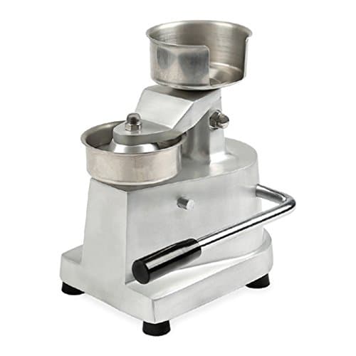 Vertes 130 mm Hamburger Press (130 mm Diameter, incl. 500 Burger Discs, High-Quality Design, Stainless Steel and Aluminium)