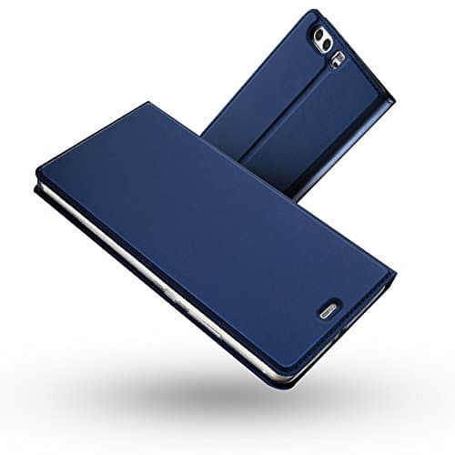 Radoo Huawei P10 Plus Case, Premium PU Leather Flip Wallet Case With TPU Shockproof Inner Shell [Card Slot] Stand Function Folio Flip Book Full Body Protection Case Cover For Huawei P10 Plus (Blue)