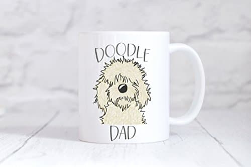Doodle Dad Mug - White Golden Doodle -11oz Mug