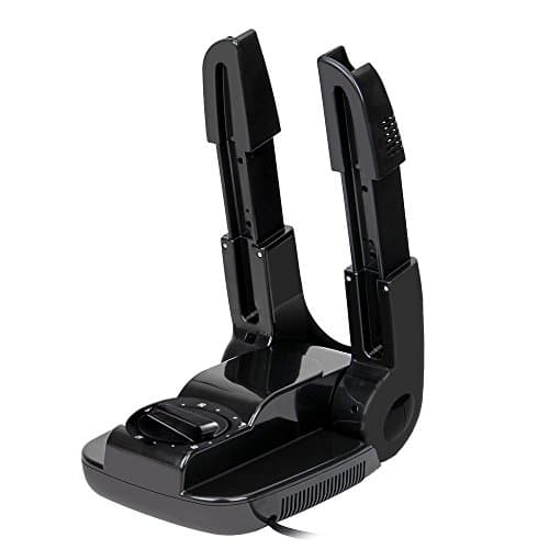 Intelligent Deodorant Baking Shoes, Shoe Electric Dryer, Deodorant Function Dryer, Time Booking, Scalable,Portable Folding and Drying Adjustable Rack for All Types of Shoes (Black)