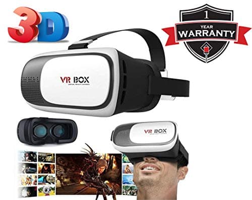 Infinizy 360 Dgeree 3D Glasses Vr Box Virtual Reality Headset with Clear View, Cosy Wearing & Perfect for Long Time Wearing for All Smartphones Having 5.5 Inch Display (VR Box)