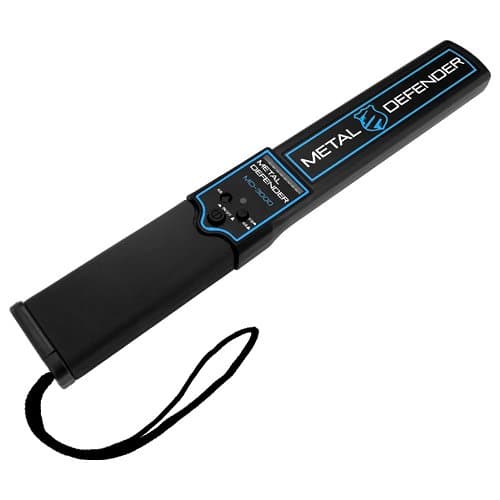 Vibration &amp; Audio Alert Portable Security Hand Held Metal Detector Wand with LED Indicators
