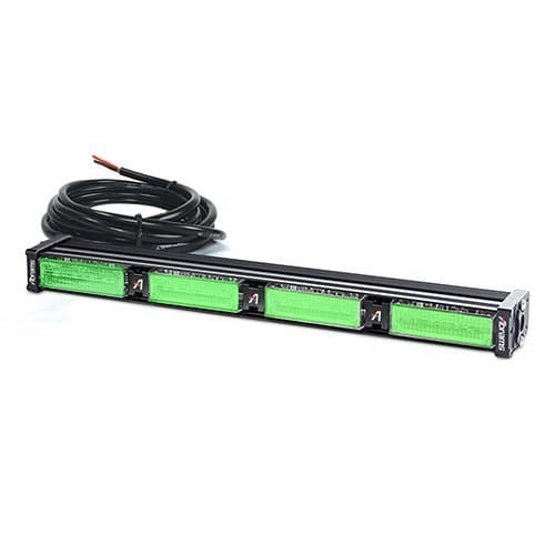 Abrams MFG Focus 400 Series 48W - 16 LED Security Emergency Vehicle Truck Windshield Strobe Warning Dash & Deck Light Bar, Green/Green, 1.27 kg