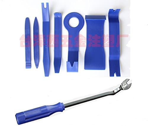 CandyHome 8 Pcs Auto Trim Removal Tool Kit - Car Dash Audio Radio Door Panel Trim Removal Kits Installer Pry Tool