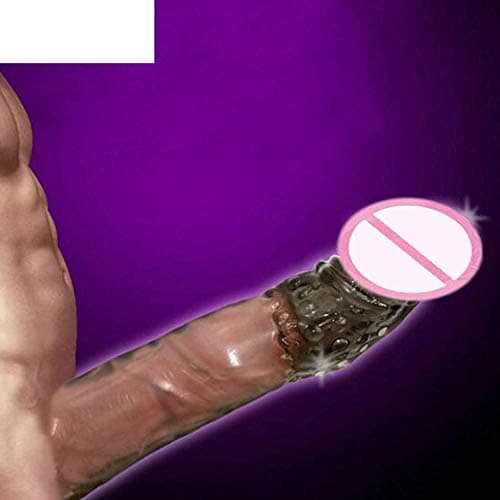 Perfect Silicone Reusable s Extend Soft D-ick Ring Male Pê-NIS Extension Sleeves Sexcl Toys for Man,Skin Tshirt