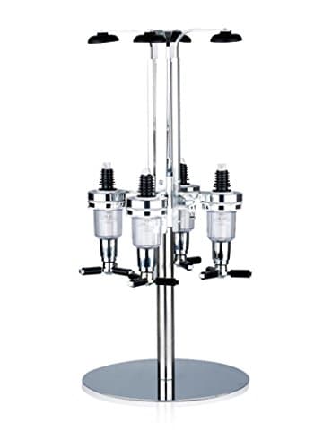 Party Buddy 4 Bottle Rotating Bar Caddy Liquor Dispenser