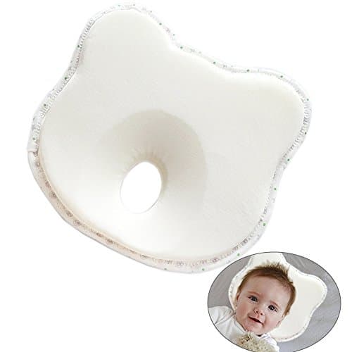 7TECH Baby Care Pillow – Reduce Flat Head Plagiocephaly – Support Neck –Suitable for Newborn or Infant (0-12 months) Girls or Boys