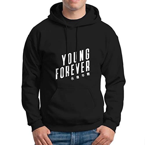 Young Forever Bts Unisex Hoodie Black Size M
