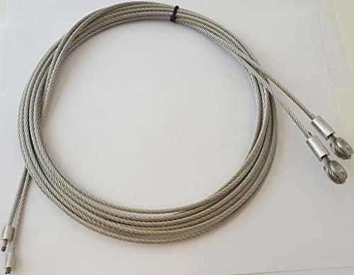 Fleet Engineers Roll-Up Door Cables (Pair) 130" with 5/16" Eye