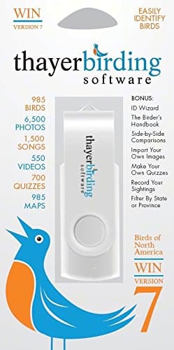 Thayer Birding Software THA7 Thayer's Birds of North America Version 7 USB Flash Drive Windows Edition