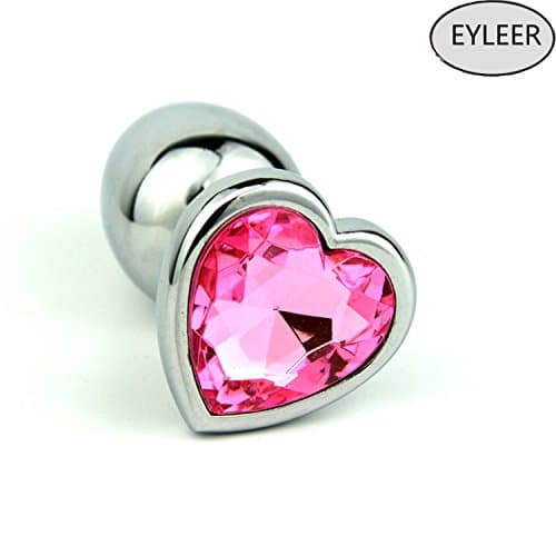 EYLEER Stainless Steel A-n-a-l Bu-tt Pl-ug,Beginners Toys A-n-a-l Trainer Toys for Couples(Assorted Color) (Large Size(3.74"x1.5"))