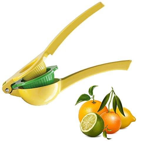 MELODY OLINA Enameled Aluminum Lemon Squeezer, Yellow