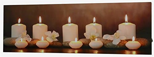 Relaxing Candles LED Canvas - 60 x 20 CM