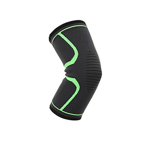 CRITY 2X Knee Sleeve Compression Brace Support for Sport Joint Pain Arthritis Relief (Green)
