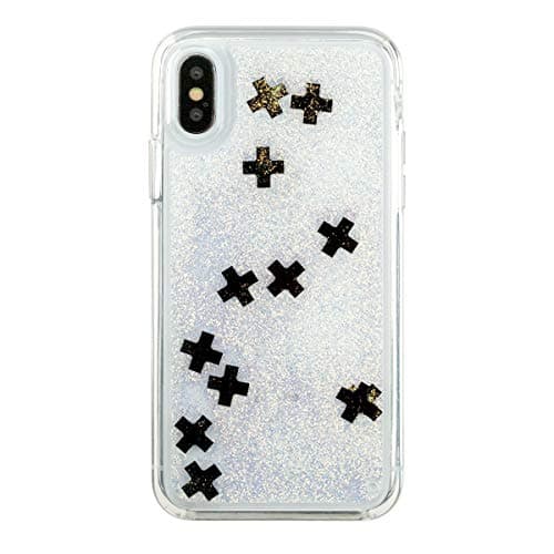 Momo Case iPhone Xs MAX, XS, X - Case - Waterfall - Cascading Liquid Glitter - Protective Design - Apple iPhone 10 (X Marks The Spot, iPhone Xs MAX)