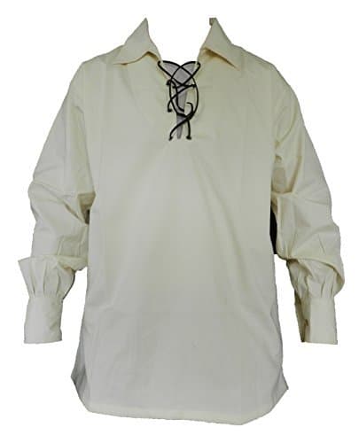 UT Kilts Jacobite Ghillie Shirt White Medium