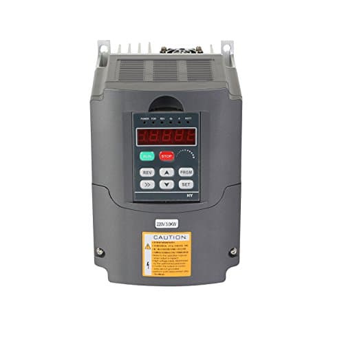 Maxwolf 3KW VFD Variable Frequency Drive Inverter for Spindle Motor Speed Control 4HP 13A 220-250V (220V/3KW VFD)