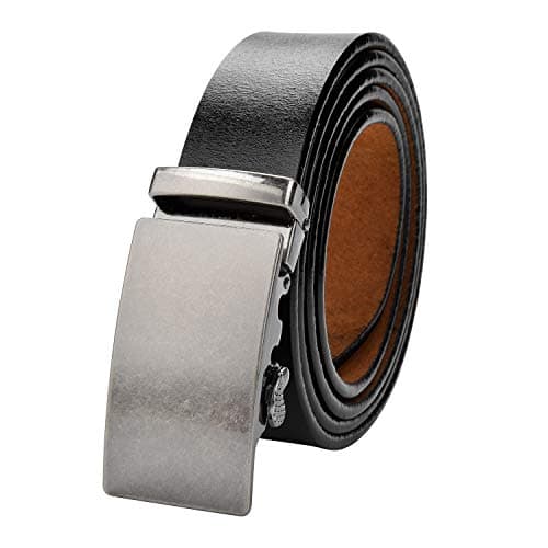 Men’s Genuine Leather Belt with Automatic Ratchet Buckle Regular and Big and Tall All size Available