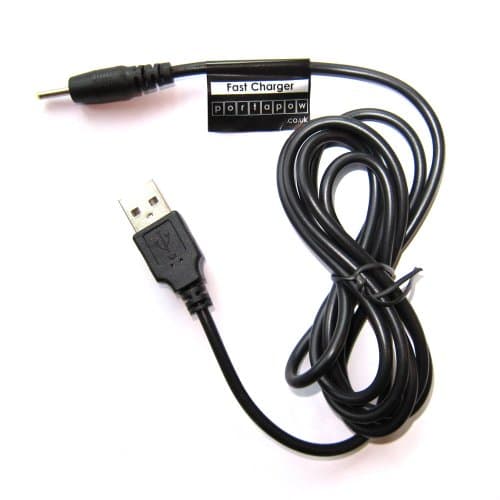 PortaPow 250cm 5V 22AWG USB Charger Cable for Android Tablets Fuhu Nabi Arnova Momo8 etc