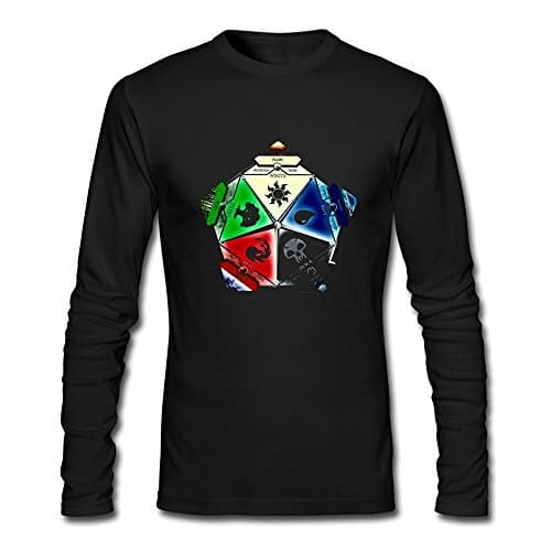 TIANYI Men's Maxresdefault Magic The Game Logo Crew Neck Long Sleeve Tee Shirts