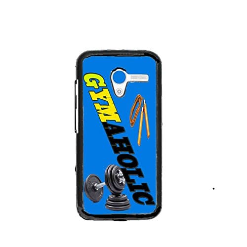 Gymaholic with Blue Background Custom Plastic Case By S and S Accessories(TM) for Moto X 1st Generation