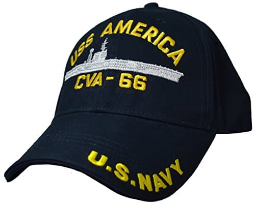 Eaglecrst USS America CVA-66 Low Profile Cap Navy Blue