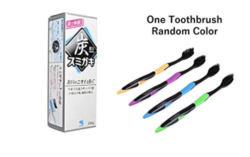Japanese Charcoal Toothpaste with one original Toothbrush