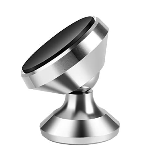 Phone Holder for Car, Windshield / Dashboard Universal Car Phone Mount Holder for iPhone 7/7Plus/6s/6Plus/5S, Galaxy S5/S6/S7/S8, Google Nexus, LG and More (Silver for car)