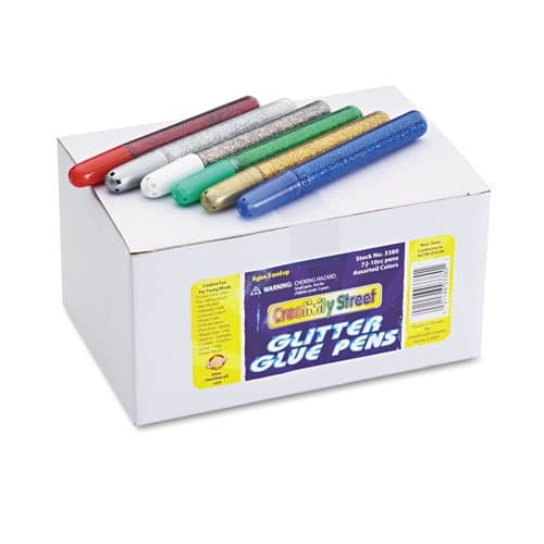 Chenille KraftGlitter Glue Pens, Assorted, 10 cc Tube, 72/Pack 3380-00 (DMi PK