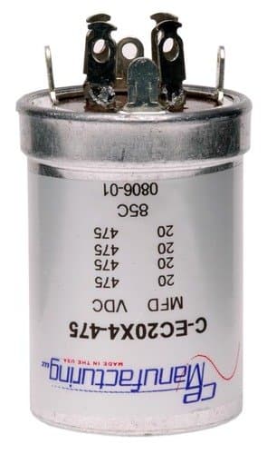 CE Manufacturing 20/20/20/20uF 475VDC Multi Section Can Capacitor