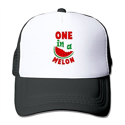 Anraglan One In A Melon Unisex Baseball Trucker Hat Cap Black