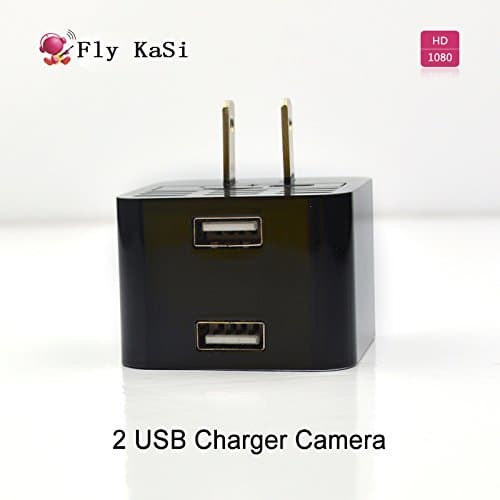 Hidden Eyes Motion Detection Mini Camera 1080P HD Dual USB Wall AC Plug Charger Adapter Home Security Camera Baby Pets Monitor