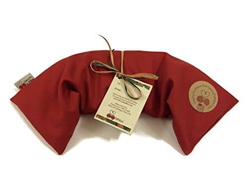 Red Neck Cherry Pit Pillow - Soothe Neck Pain - Durable Denim - Soft to the Touch - Cherry Stone Heat Pack - Heat Pad - Unique Birthday or Christmas Present - Made in America by CherryPitPillow