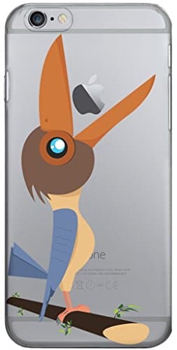 URBANKOLORS iPhone 6 6S case with cute smart and funny designs around apple logo. Bird eating Apple.