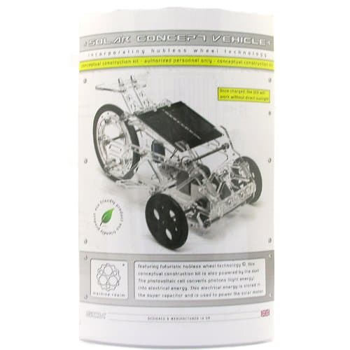 Solar Concept Vehicle Kit Energy Stored Super Capacitor Powered by Solar Cell