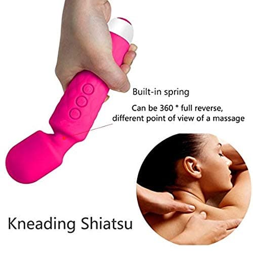 EELOVELY Feel Like The Same Personal Cordless Handheld Wand Mǎssager，Powerful Quiet Magic Rechargeable Wireless Waterproof Vibrating Mǎssager-Mini For Therapeutic Foot Scalp Back Waist Neck Muscle Ach