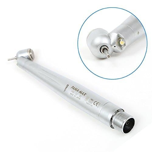 Teeth360 45 Degree LED Fiber Optic Hand Tool Single Spray Air Compressor Accessories with Additional 1 Piece Ceramic Cartridge 2 Holes