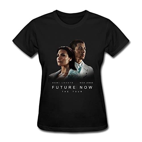 Gosts Future Now Tour 2016 By Demi Lovato And Nick Jonas Women T Shirt Black