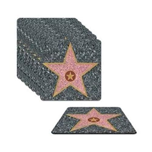 hersrfv home Hollywood Star Coasters 8 Pack Red Carpet Awards VIP Party Decorations