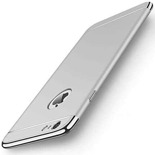 Shenzkeji Hard Case for Apple iPhone 6 Plus and iPhone 6s Plus, Scratch-Resistant, Anti-Fingerprints, No-Fade, Easy to Install and Remove(5.5 Inch, Silver)