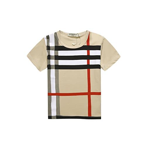 Little Boys British Style Plaid T Shirts