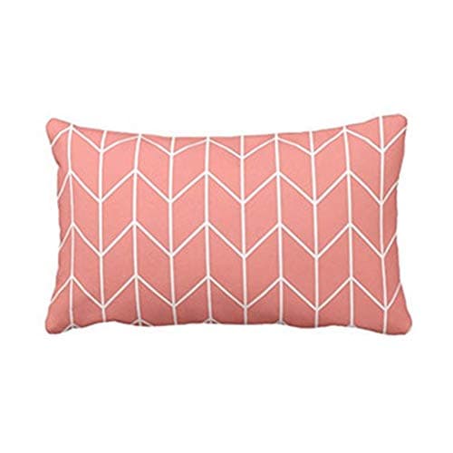 Lanmwh Rectangle Pillowcases Throw Pillow Cushion Cover Sofa Home Decorative (A)