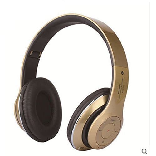 Stereo Bluetooth Headphones On-ear Headphones Wireless Bluetooth Headsets With Micro SD Card Slot FM for iphone 6/6 plus/7/7 plus and Samsung s6/s6 Edge/s7/s7 Edge [Silver]