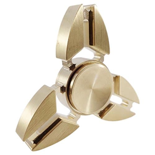 Best Hand Spinners - New Vision Spinner Fidget Toy With Premium Hybrid Bearing -High Speed Spinner (Gold-4)