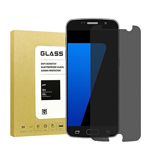 For Galaxy S7 Anti Spy Privacy Screen Protector, Newgak[2Pcs]Real Tempered Glass ,9H Hardness,High Definition,Explosion-Proof,Anti Shatter, Screen Protector for Samsung Galaxy S7